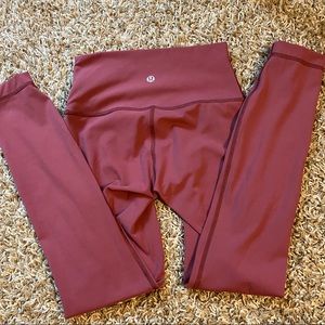Lululemon Pink Athletic Full Length Leggings